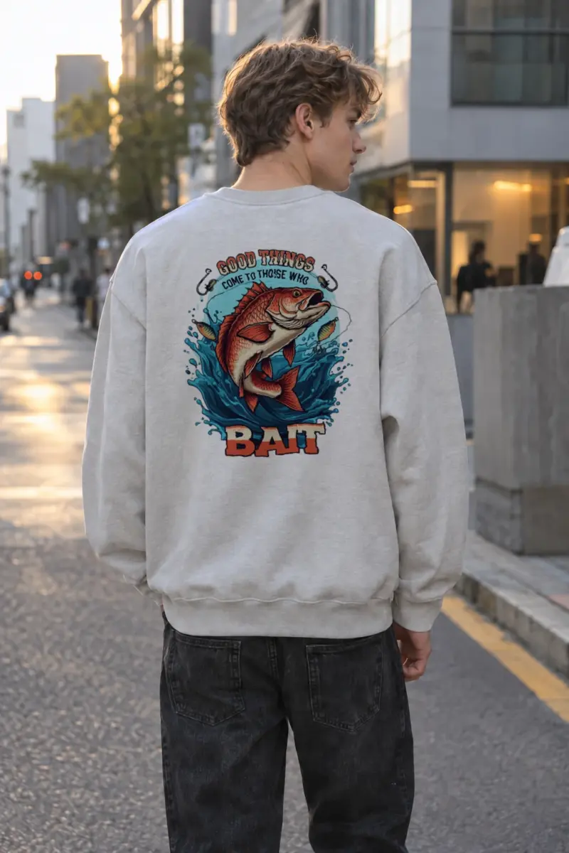 "Those Who Bait" Heavy Blend Unisex Crewneck Sweatshirt | Gildan 18000