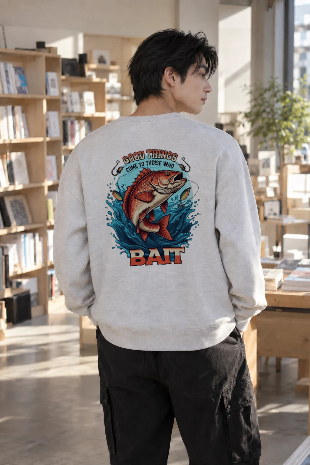 "Those Who Bait" Heavy Blend Unisex Crewneck Sweatshirt | Gildan 18000