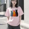 "Three Cat Lineup" Heavyweight Unisex Crewneck T-shirt | Gildan 5000