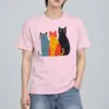 "Three Cat Lineup" Heavyweight Unisex Crewneck T-shirt