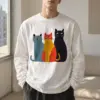 "Three Cat Lineup" Unisex Longsleeve T-shirt | Gildan 2400