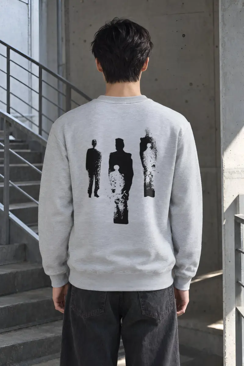 "Three Figures" Heavy Blend Unisex Crewneck Sweatshirt