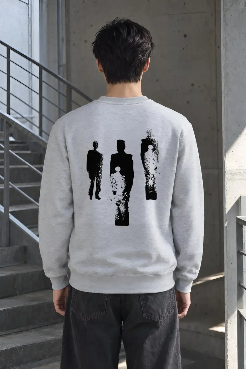 "Three Figures" Heavy Blend Unisex Crewneck Sweatshirt