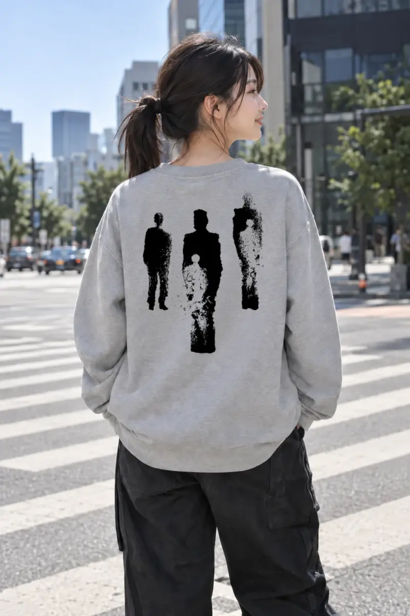 “Three Figures” Heavy Blend Unisex Crewneck Sweatshirt | Gildan 18000