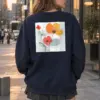 "Three Flower Lines" Heavy Blend Unisex Crewneck Sweatshirt | Gildan 18000