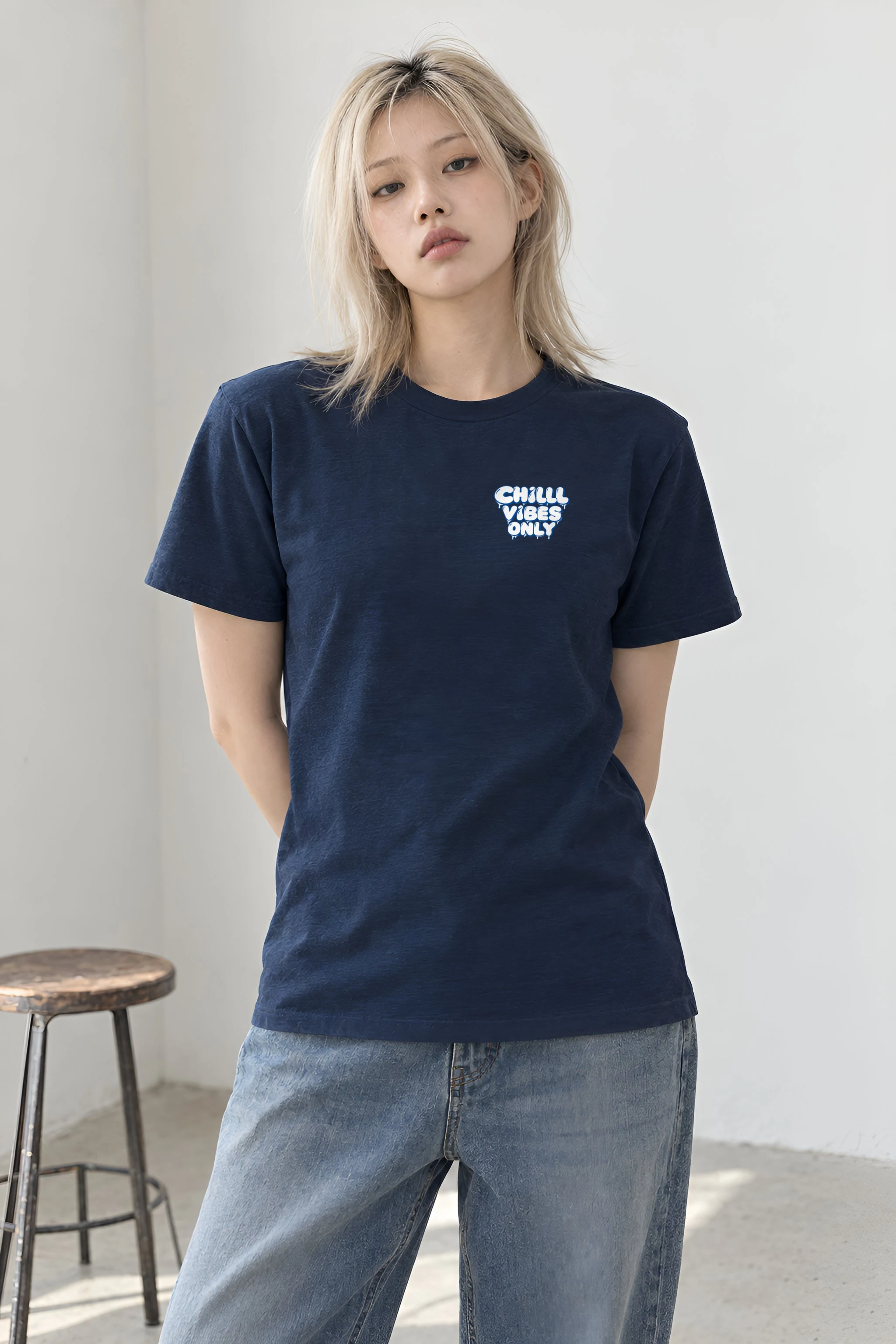 "Three Hat Society" Heavyweight Unisex Crewneck T-shirt