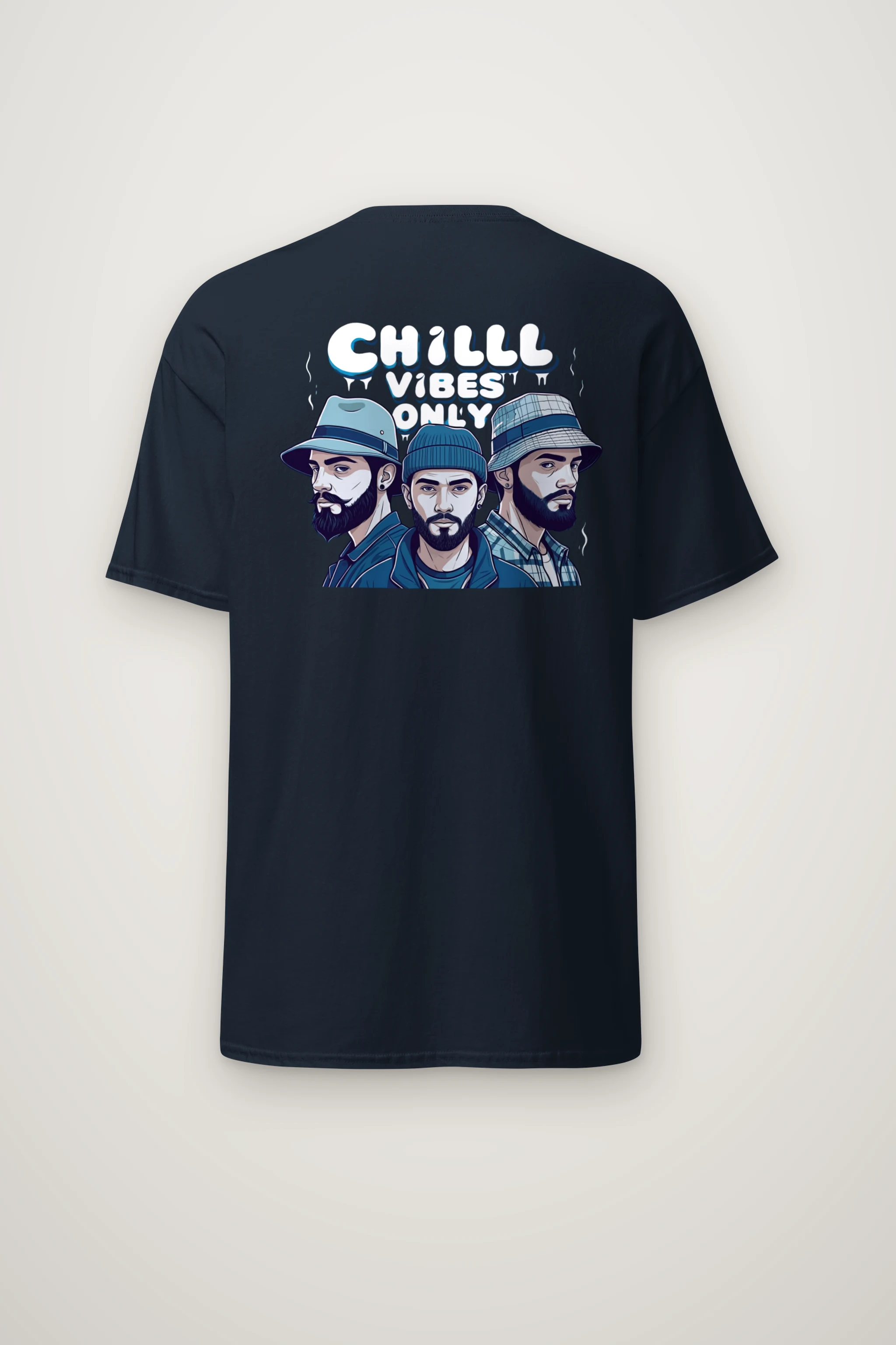 "Three Hat Society" Heavyweight Unisex Crewneck T-shirt