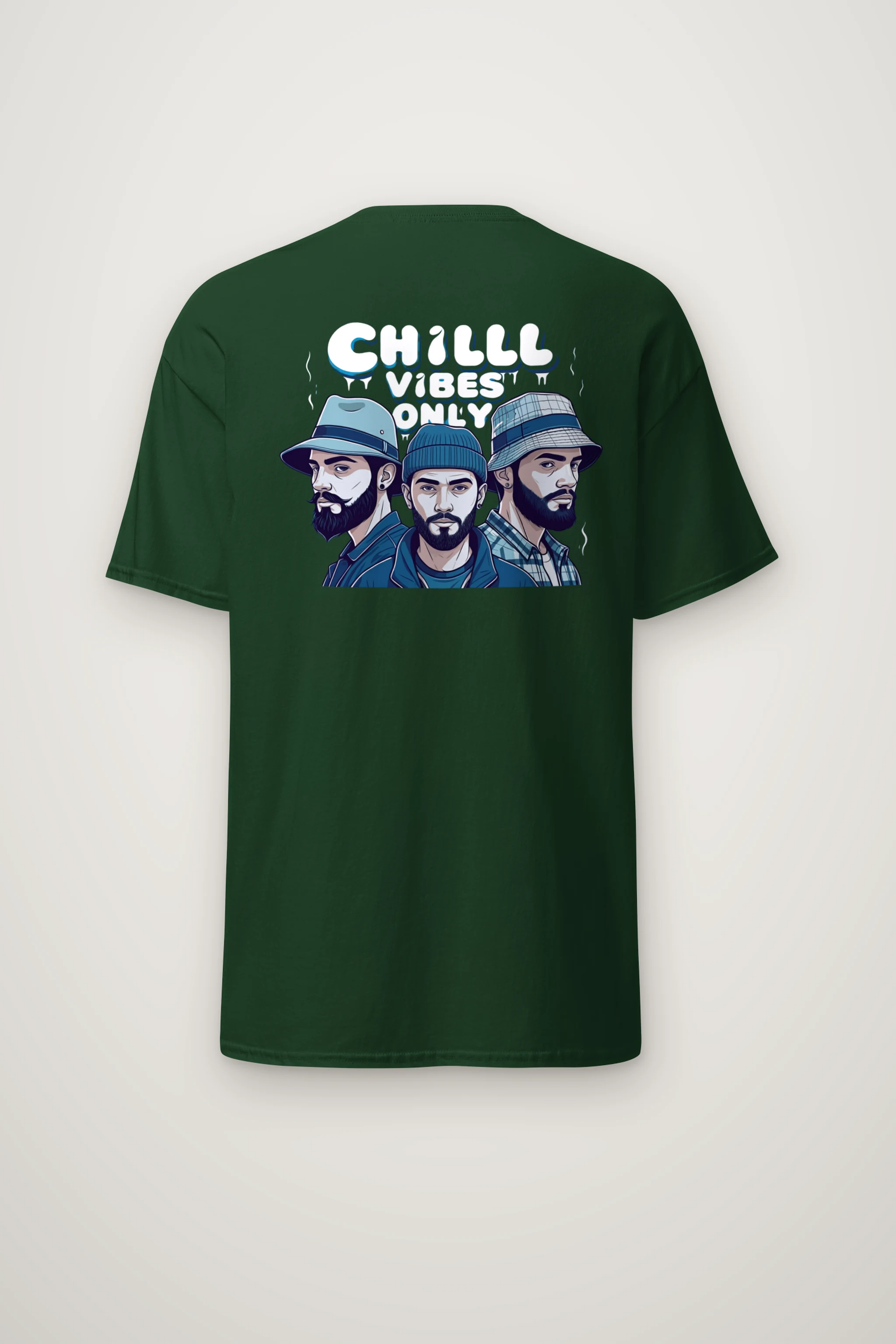 "Three Hat Society" Heavyweight Unisex Crewneck T-shirt
