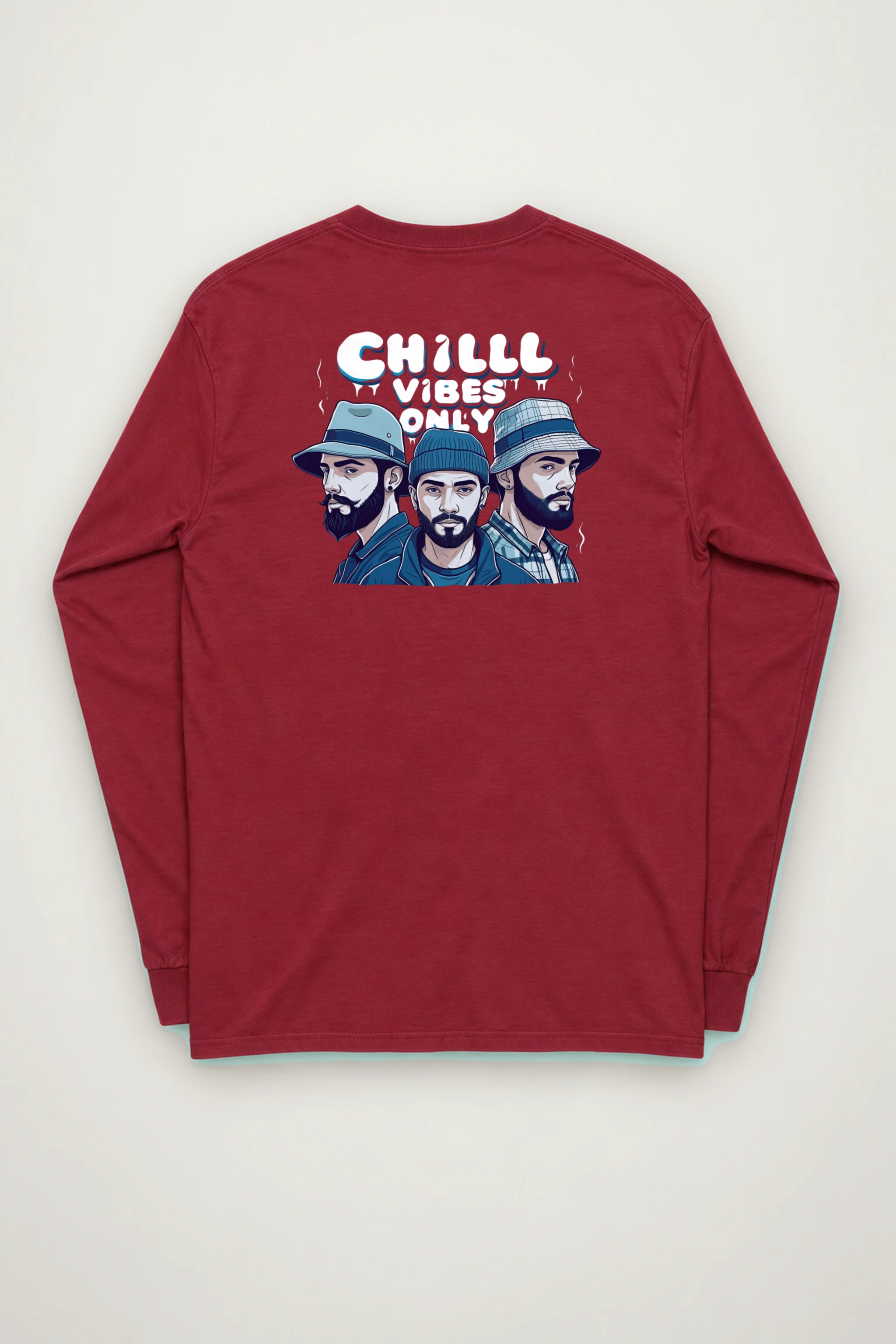 "Three Hat Society" Unisex Longsleeve T-shirt