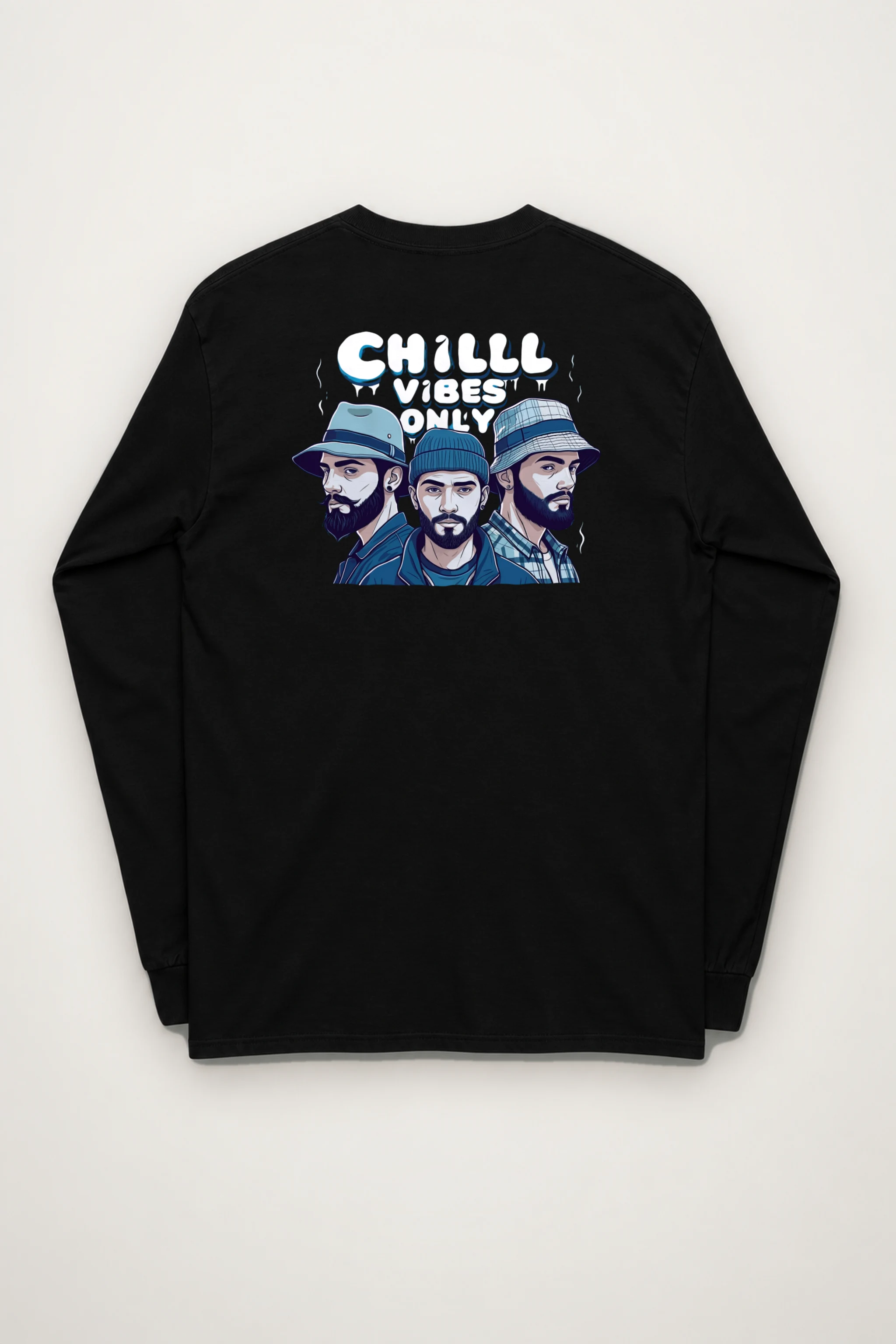 "Three Hat Society" Unisex Longsleeve T-shirt