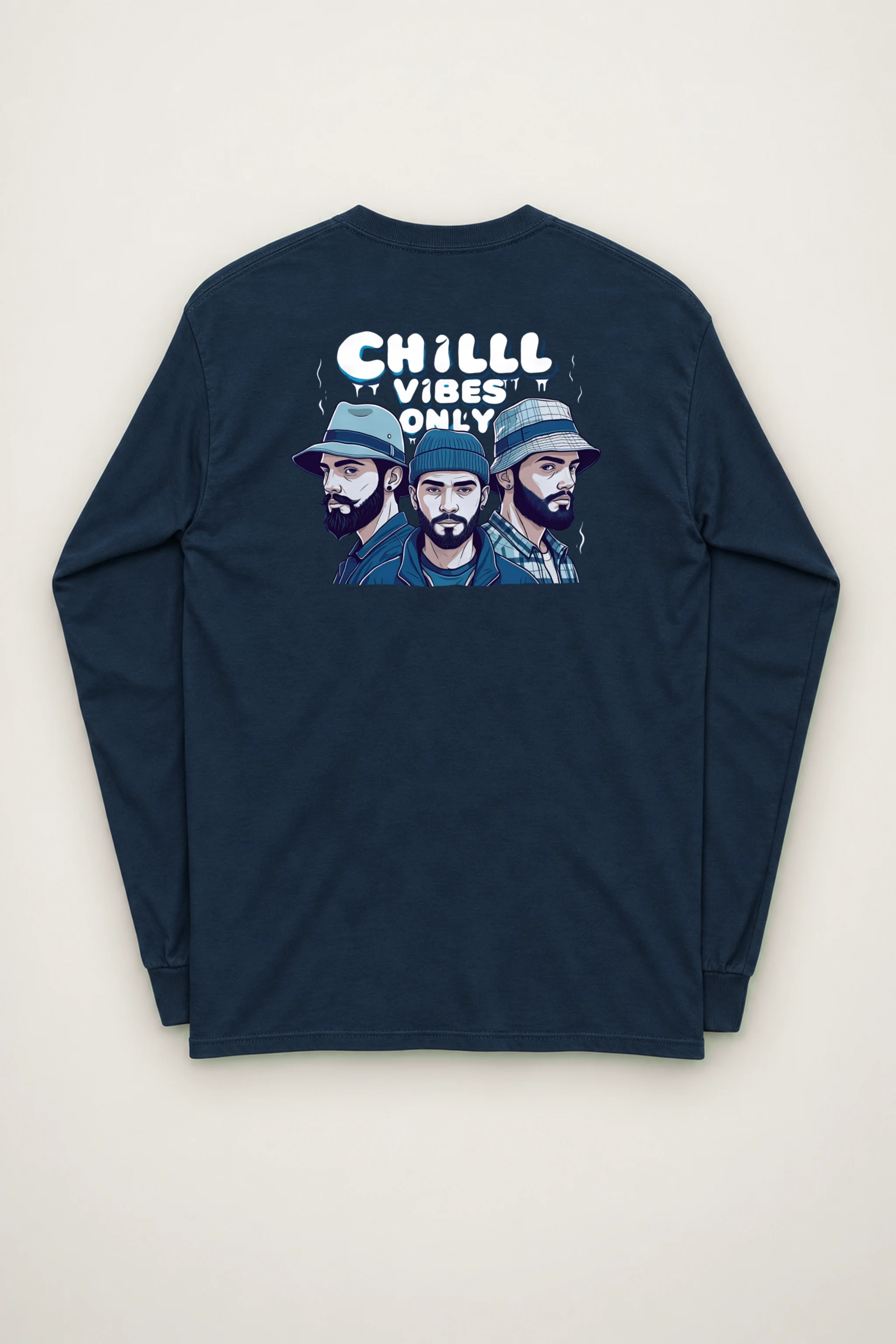 "Three Hat Society" Unisex Longsleeve T-shirt