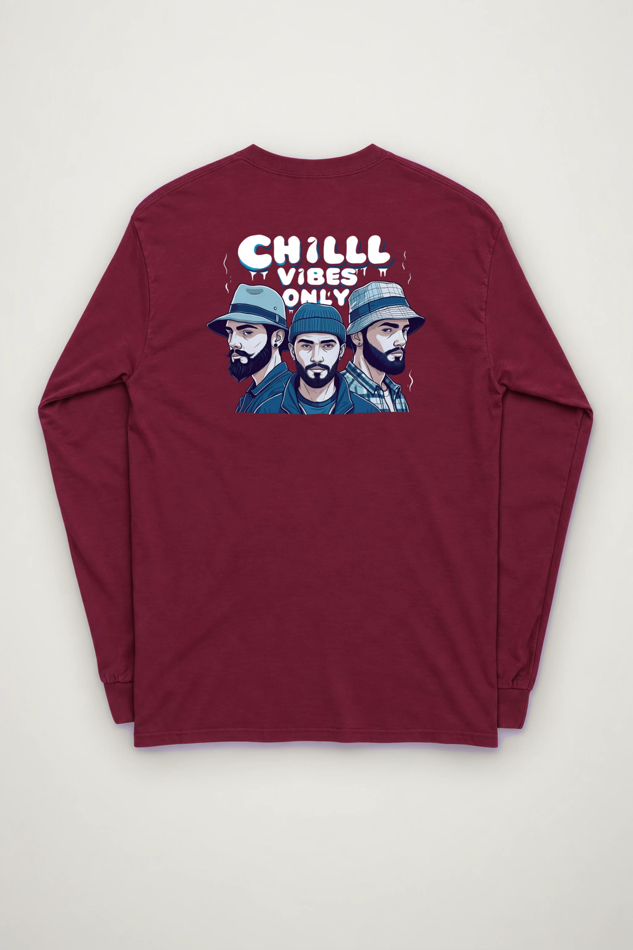 "Three Hat Society" Unisex Longsleeve T-shirt
