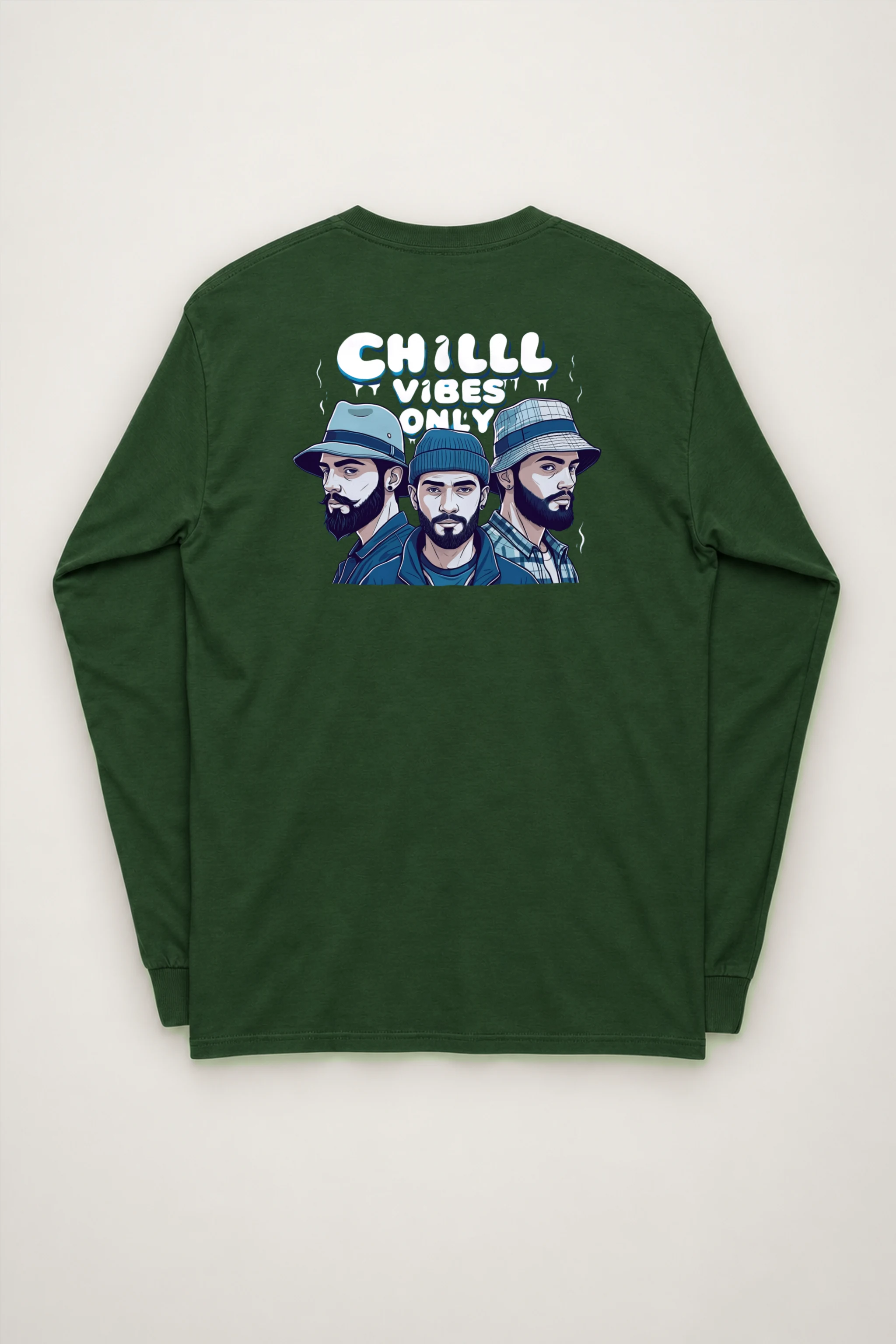 "Three Hat Society" Unisex Longsleeve T-shirt