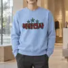 "Three Star Hangul" Heavy Blend Unisex Crewneck Sweatshirt | Gildan 18000