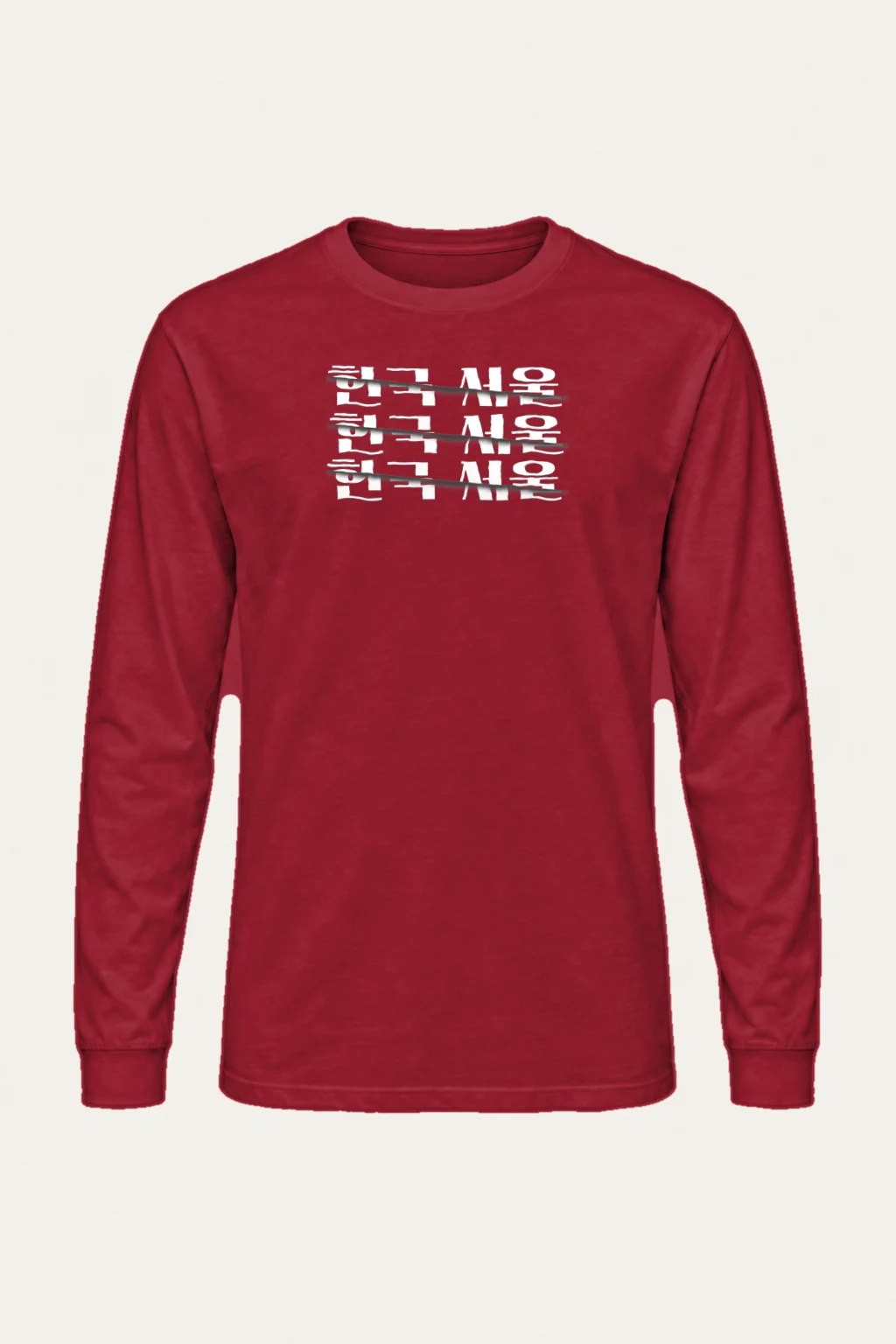 "Three White Strips" Unisex Longsleeve T-shirt | Gildan 2400
