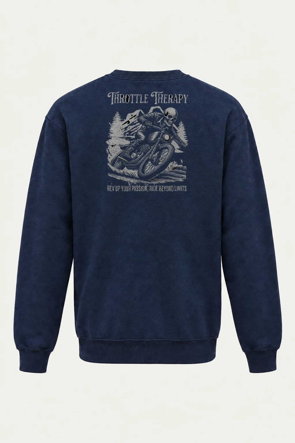 "Throttle Therapy" Heavy Blend Unisex Crewneck Sweatshirt | Gildan 18000