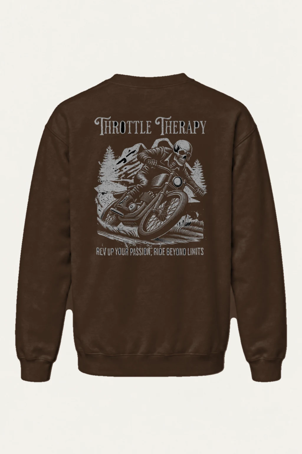 "Throttle Therapy" Heavy Blend Unisex Crewneck Sweatshirt | Gildan 18000