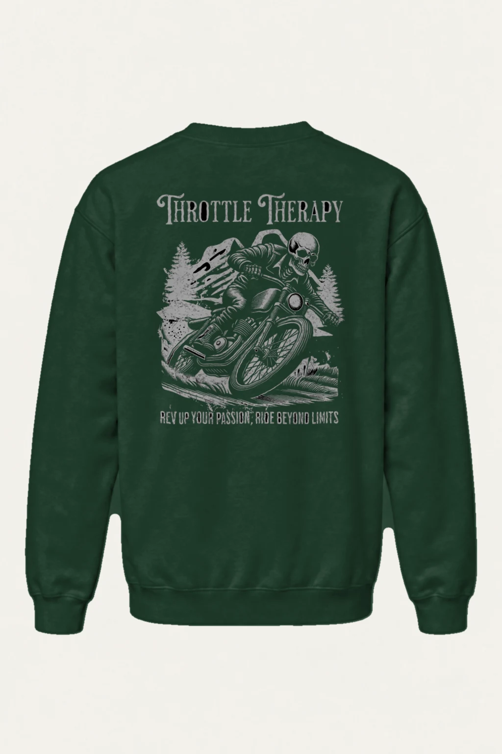 "Throttle Therapy" Heavy Blend Unisex Crewneck Sweatshirt | Gildan 18000