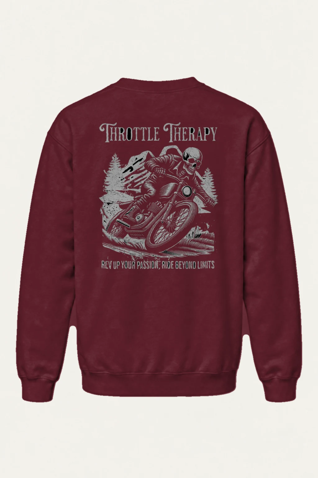 "Throttle Therapy" Heavy Blend Unisex Crewneck Sweatshirt | Gildan 18000