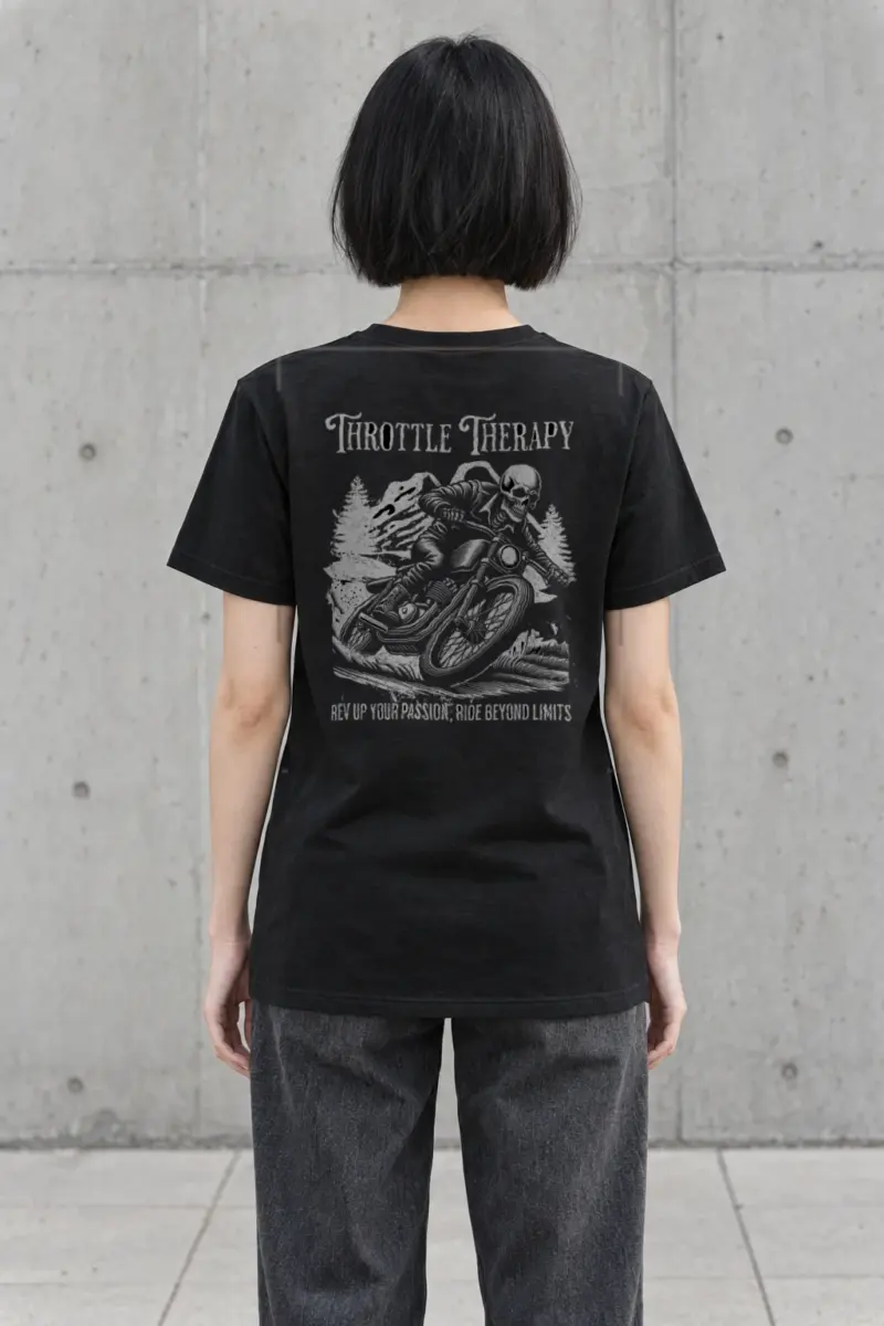 "Throttle Therapy" Heavyweight Unisex Crewneck T-shirt