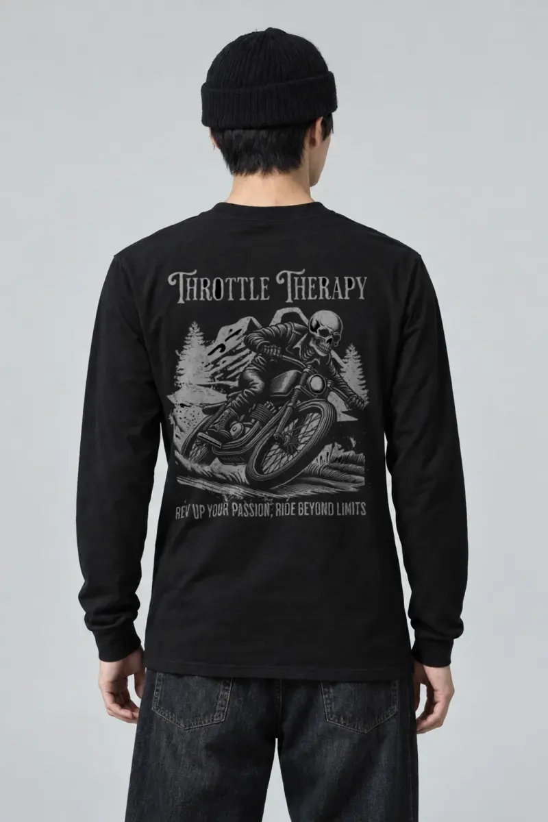 "Throttle Therapy" Unisex Longsleeve T-shirt | Gildan 2400