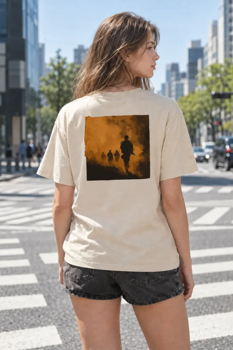 “Through The Fire” Heavyweight Unisex Crewneck T-shirt | Gildan 5000