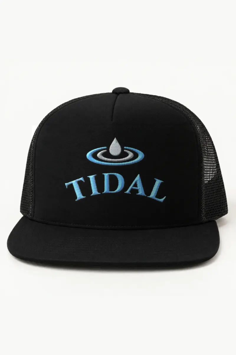 "Tidal Hours" 5 Panel Trucker Cap · Embroidered