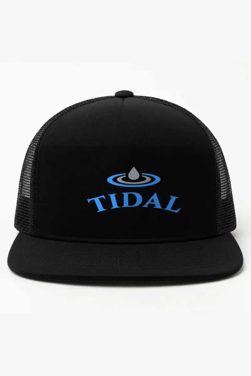 "Tidal Hours" 5 Panel Trucker Cap · Embroidered