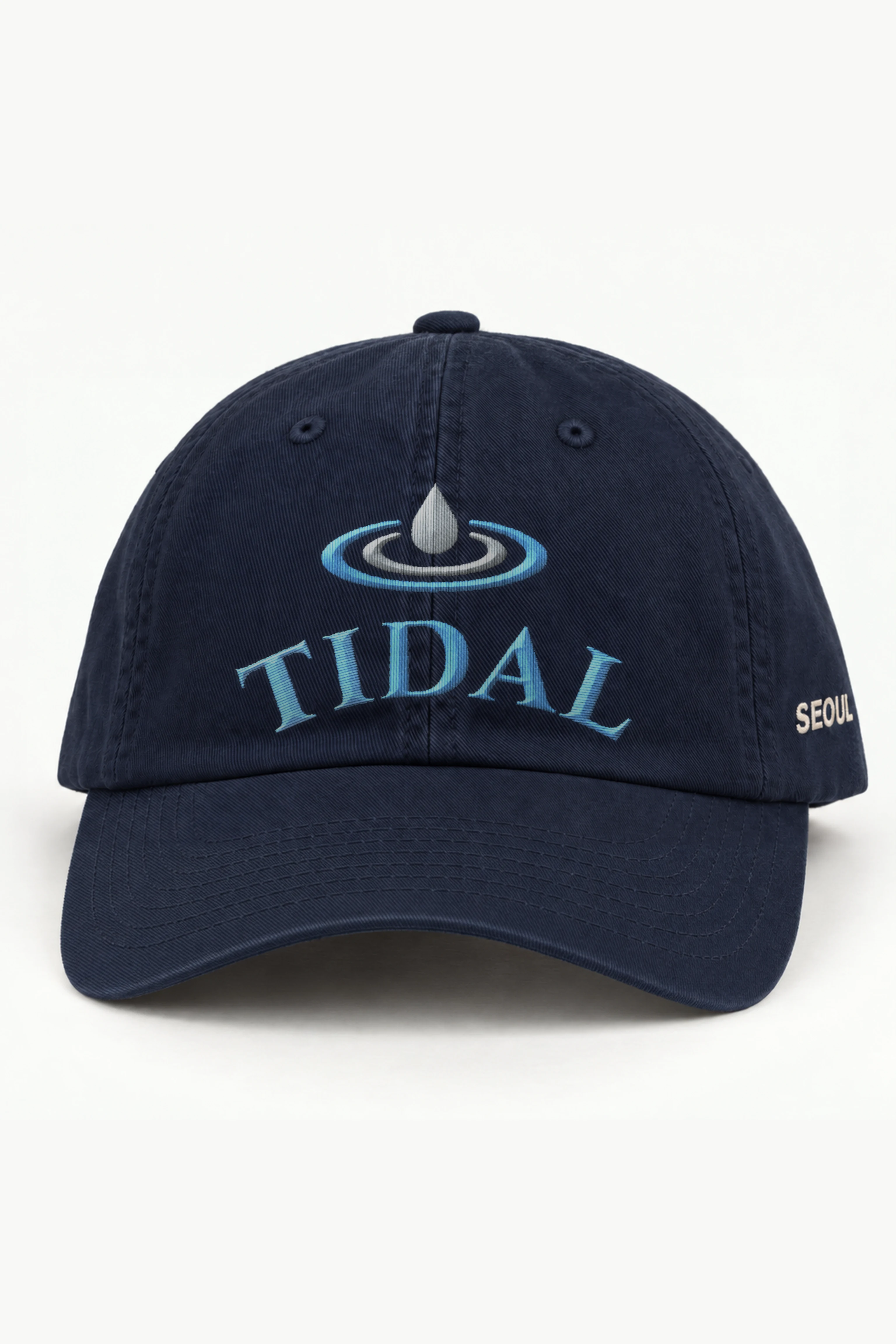 "Tidal Hours" Classic Dad Hat · Embroidered — navy/cap-front