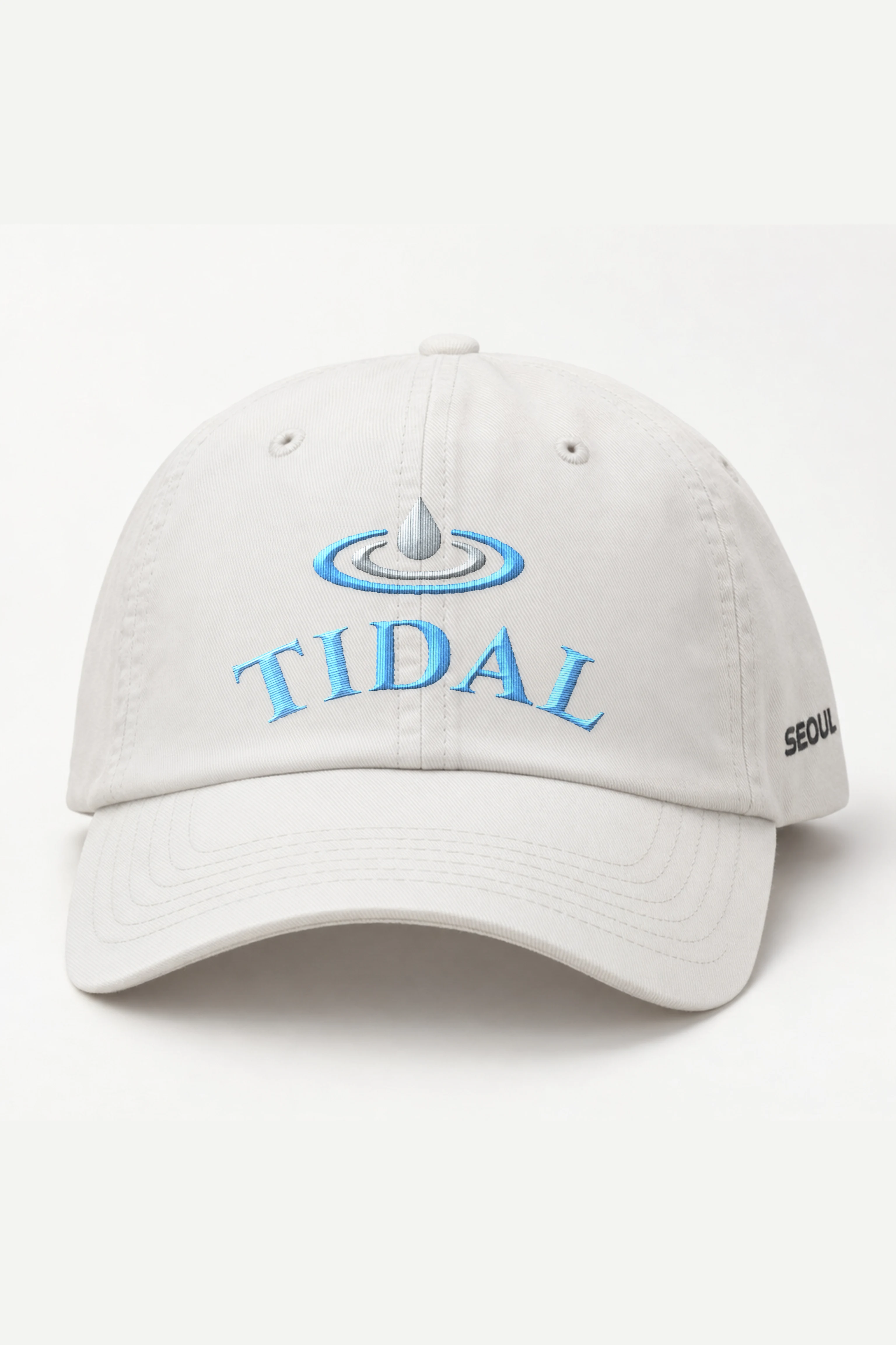"Tidal Hours" Classic Dad Hat · Embroidered — white/cap-front
