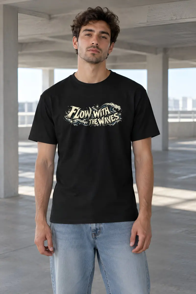 "Tidal Resolve" Heavyweight Unisex Crewneck T-shirt