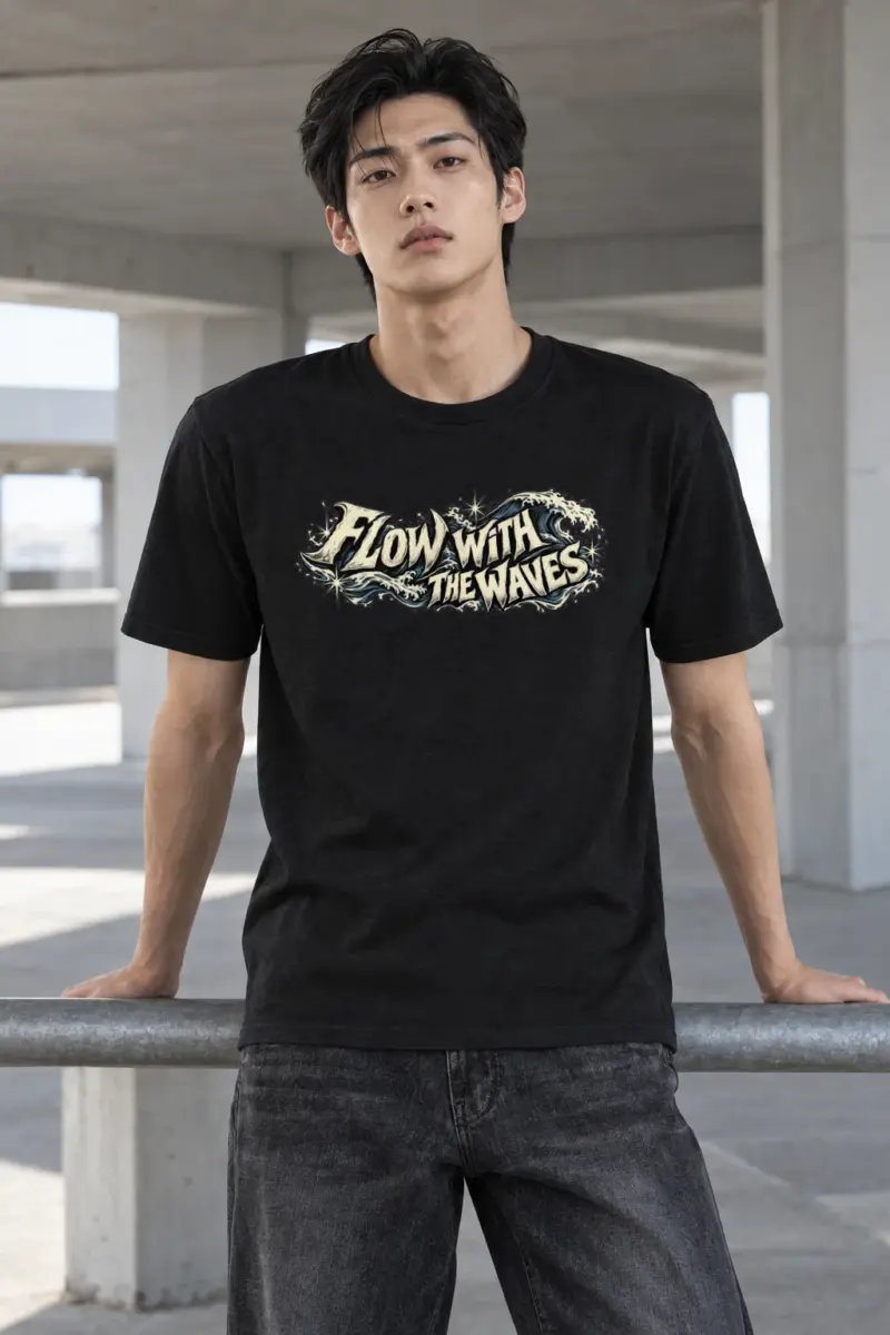 "Tidal Resolve" Heavyweight Unisex Crewneck T-shirt