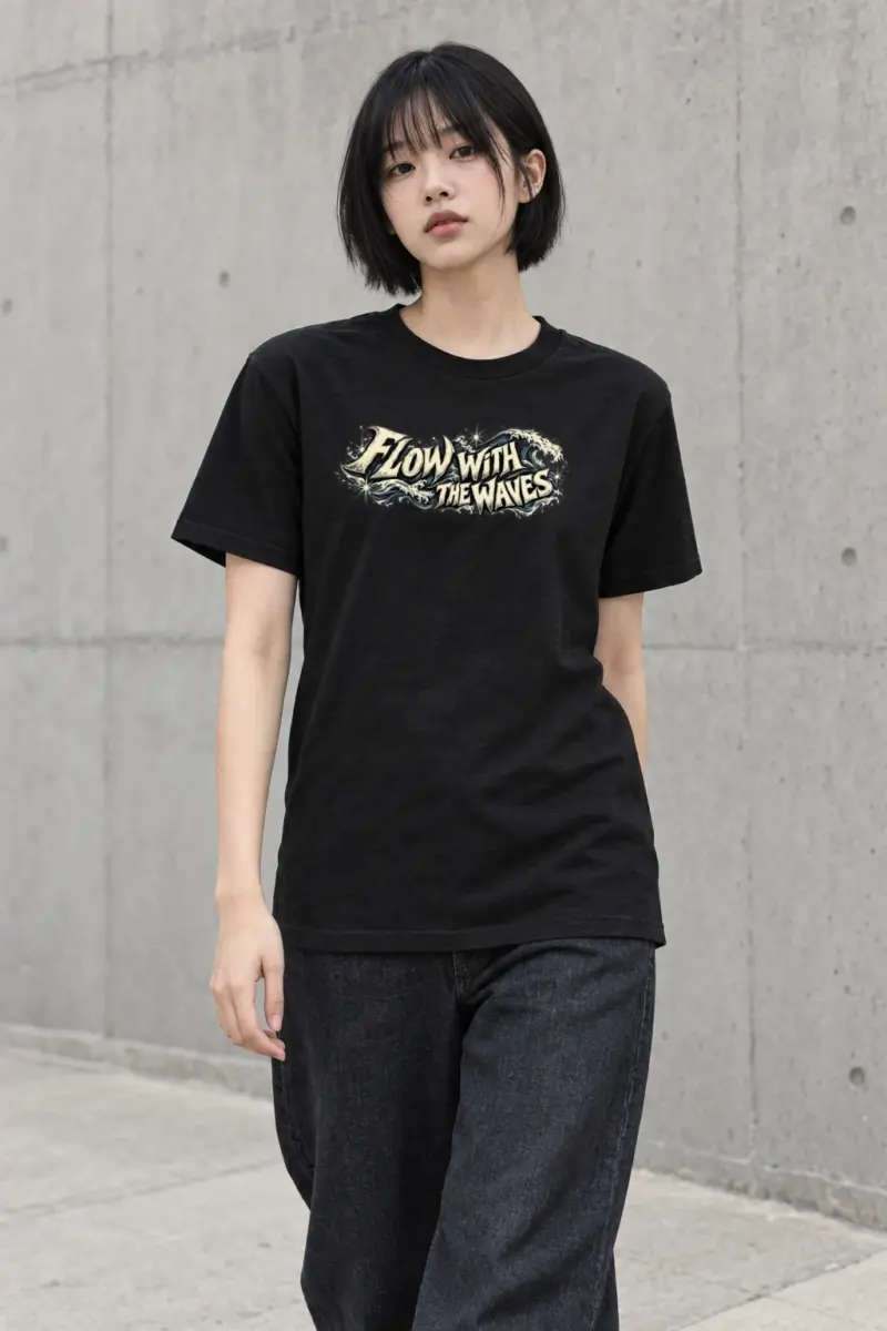"Tidal Resolve" Heavyweight Unisex Crewneck T-shirt | Gildan 5000