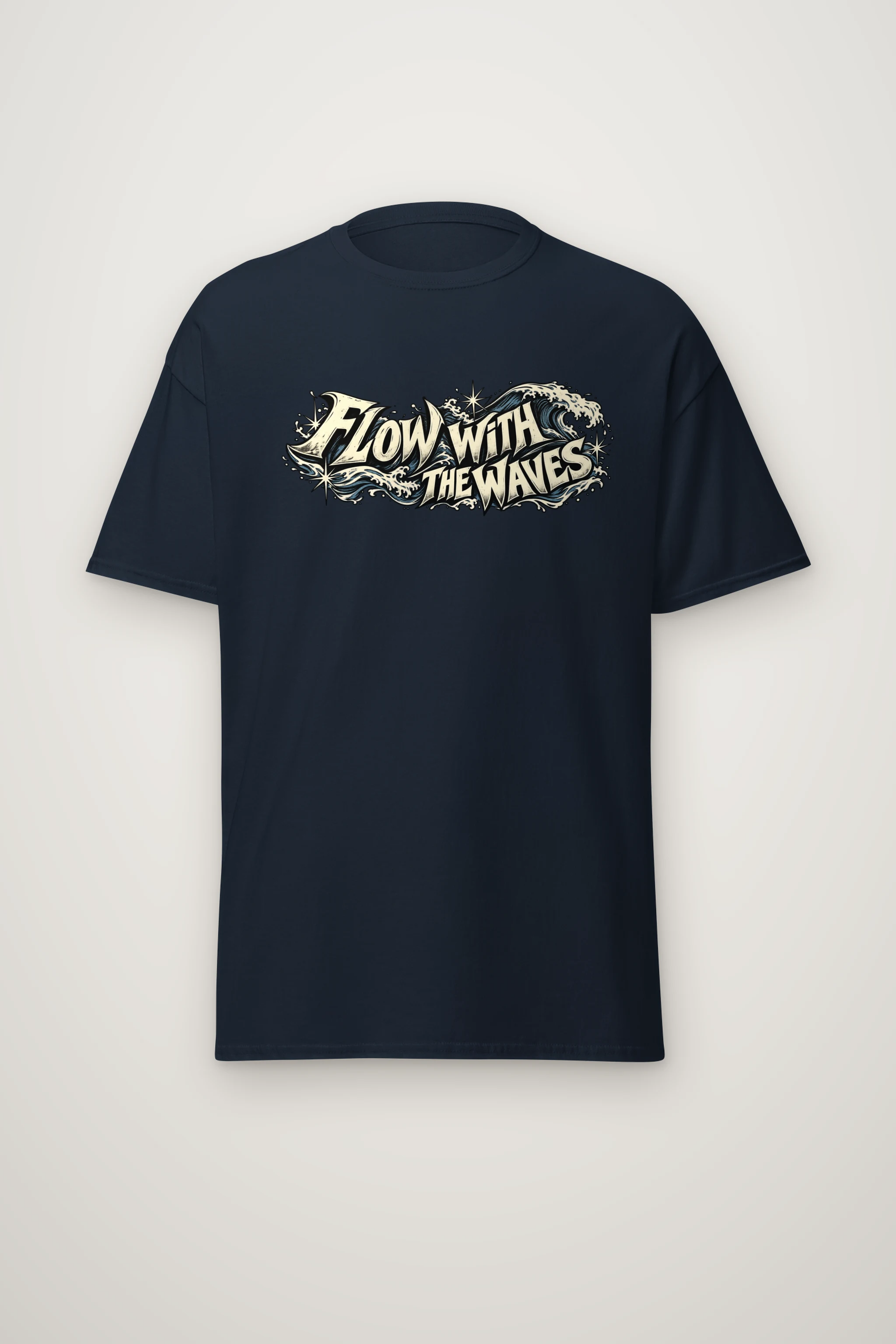 "Tidal Resolve" Heavyweight Unisex Crewneck T-shirt