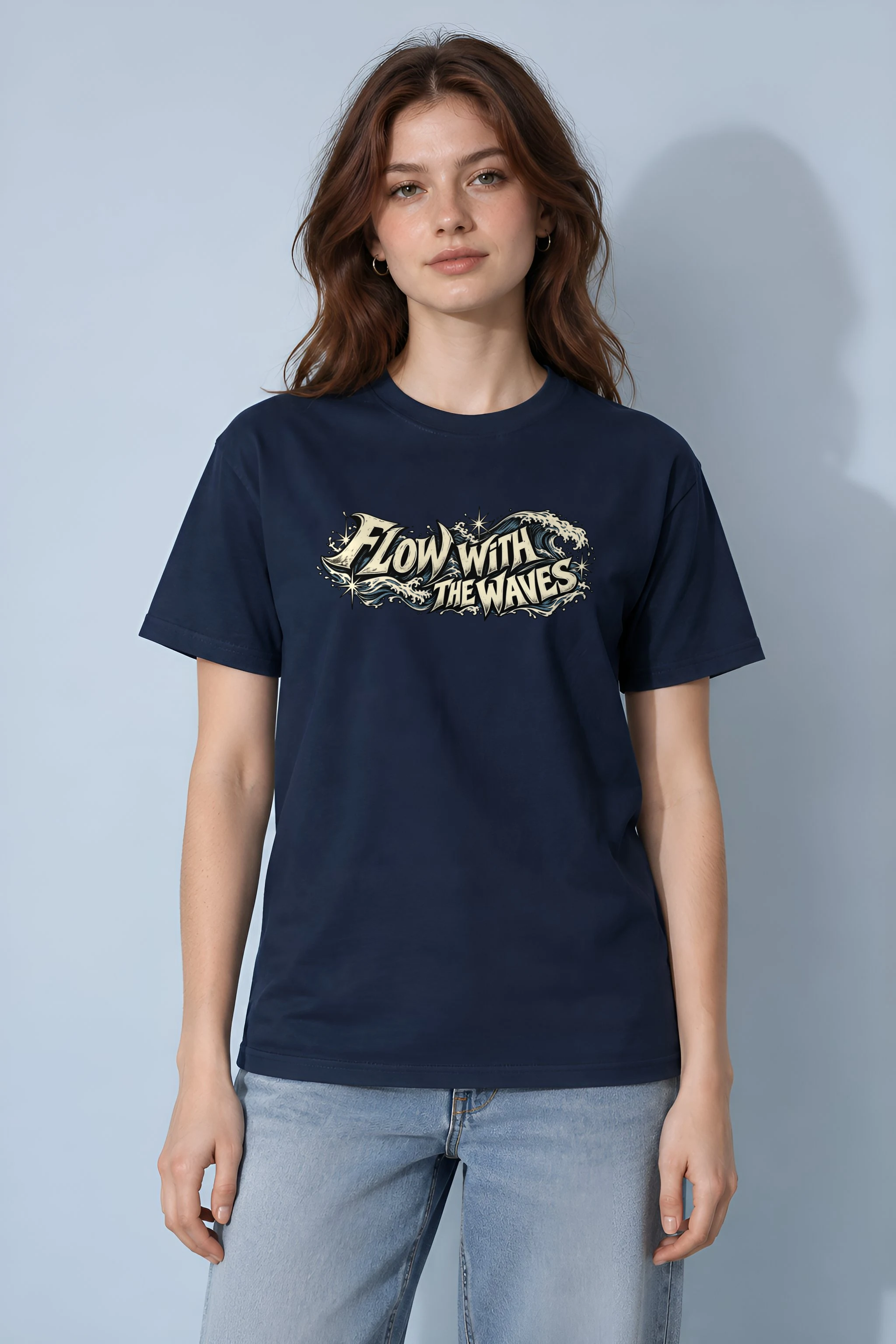 "Tidal Resolve" Heavyweight Unisex Crewneck T-shirt