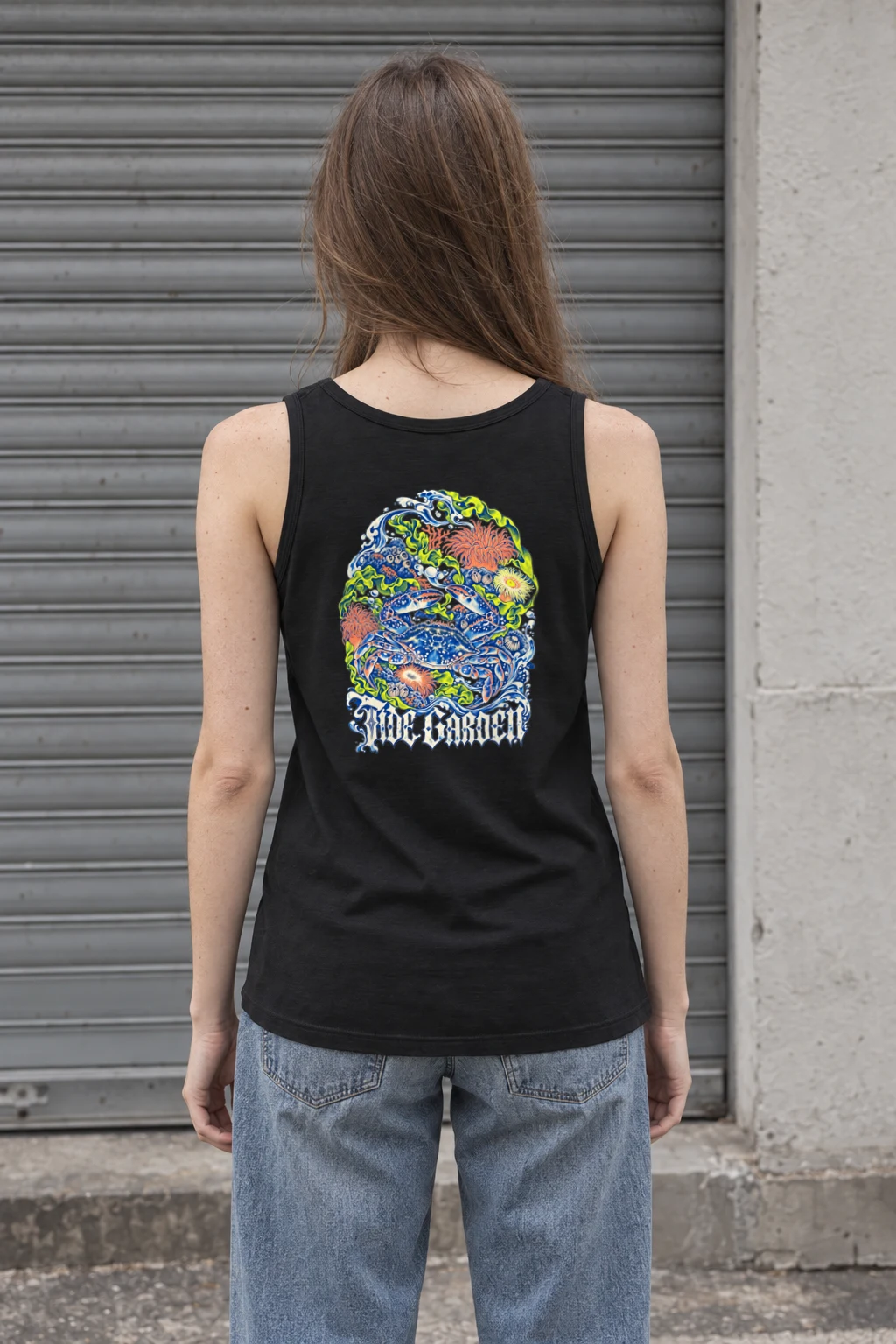 "Tide Garden" Unisex Jersey Tank