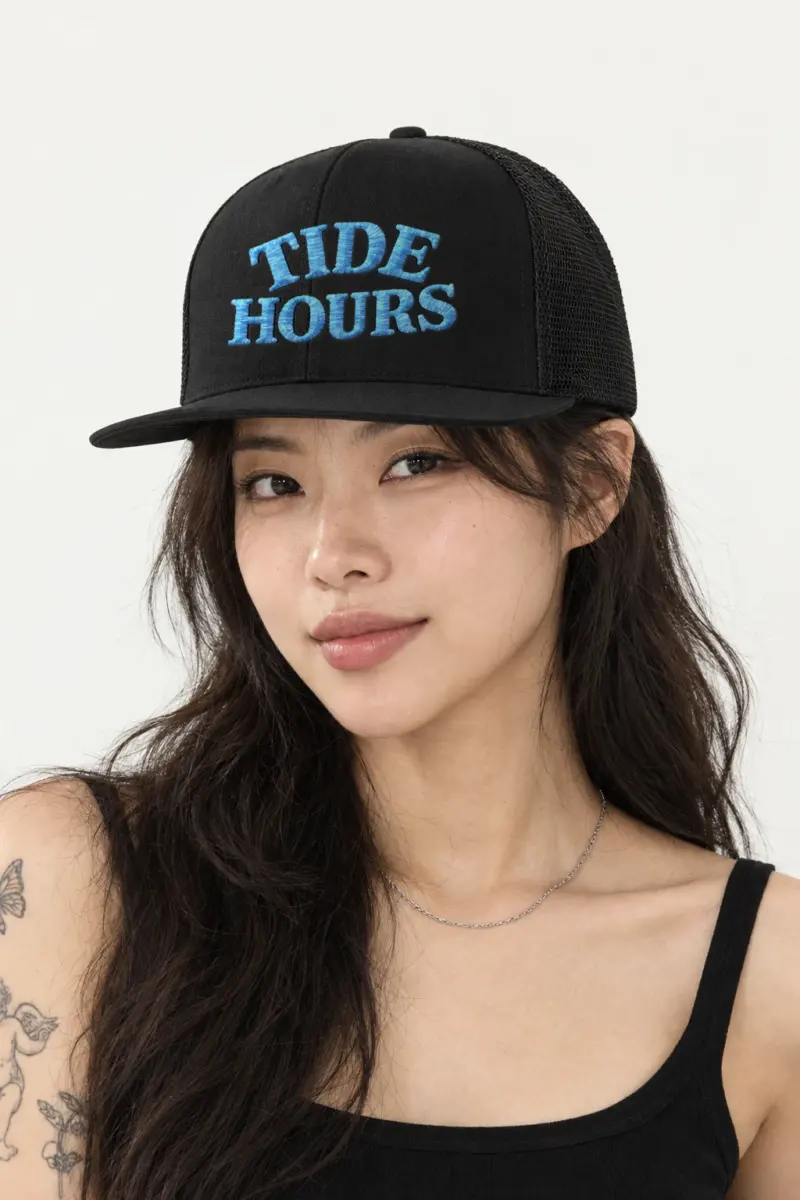 “Tide Hours” Fashion Bucket Hat · Embroidered