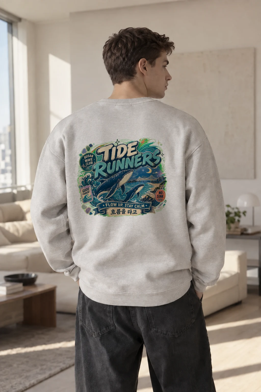 "Tide Runners" Heavy Blend Unisex Crewneck Sweatshirt | Gildan 18000