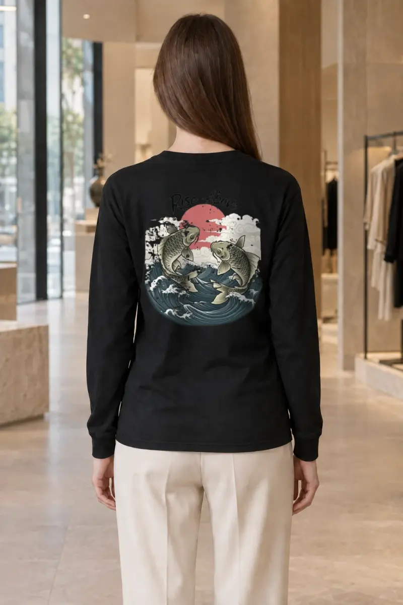"Tidebound Koi" Unisex Longsleeve T-shirt | Gildan 2400