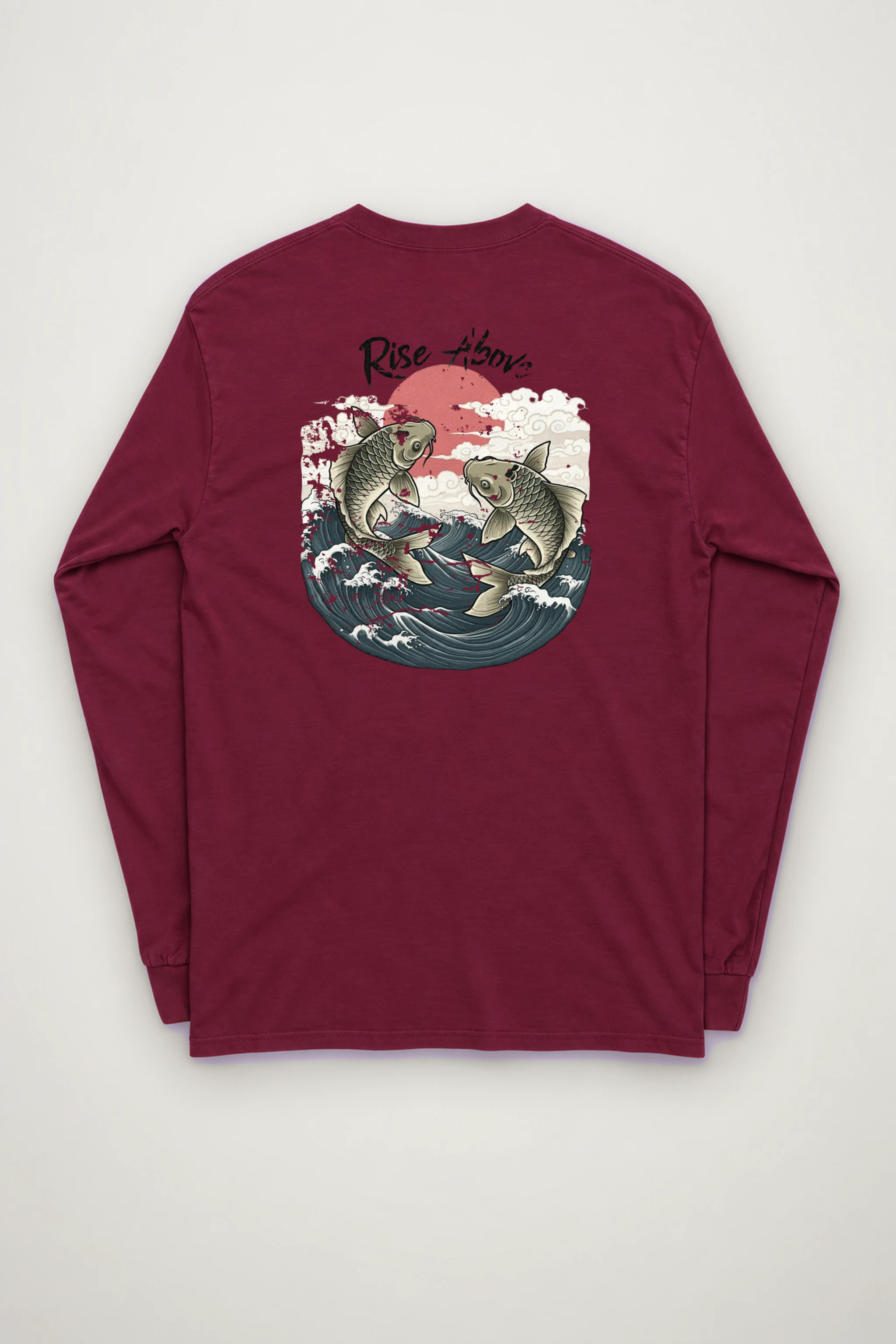 "Tidebound Koi" Unisex Longsleeve T-shirt