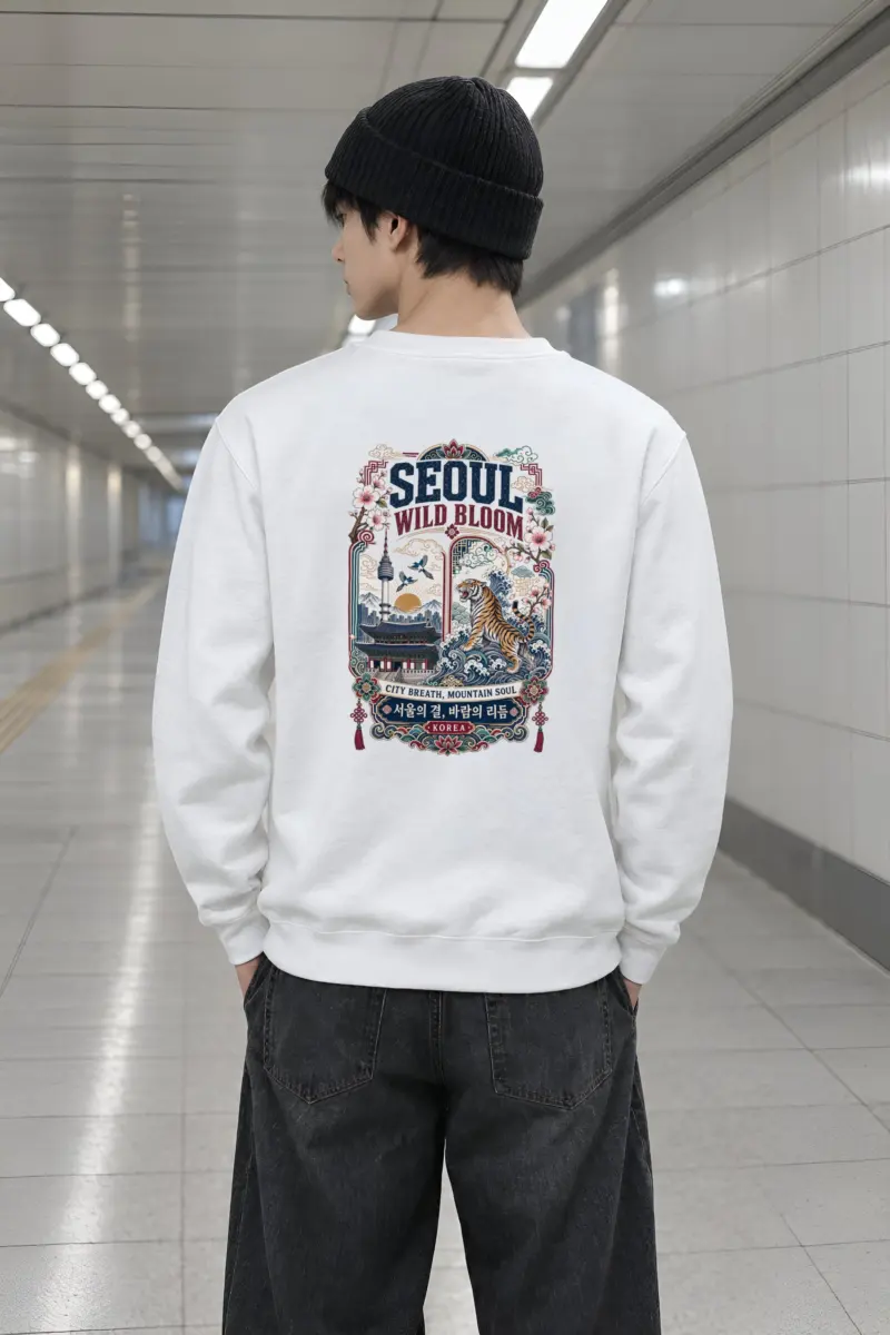 "Tiger City Breath" Heavy Blend Unisex Crewneck Sweatshirt