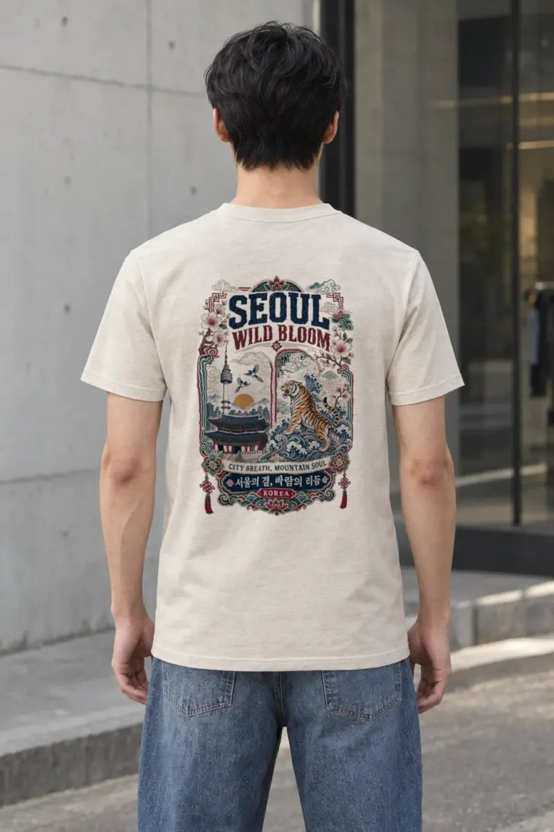 "Tiger City Breath" Heavyweight Unisex Crewneck T-shirt