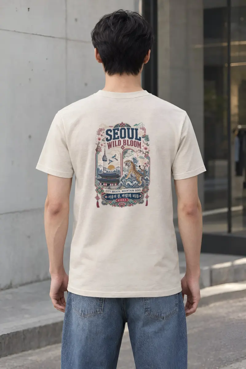 "Tiger City Breath" Heavyweight Unisex Crewneck T-shirt