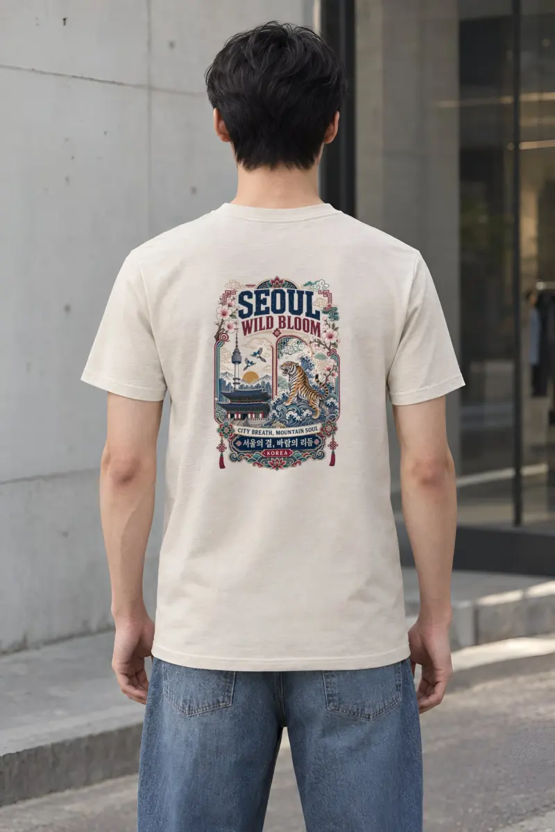 "Tiger City Breath" Heavyweight Unisex Crewneck T-shirt