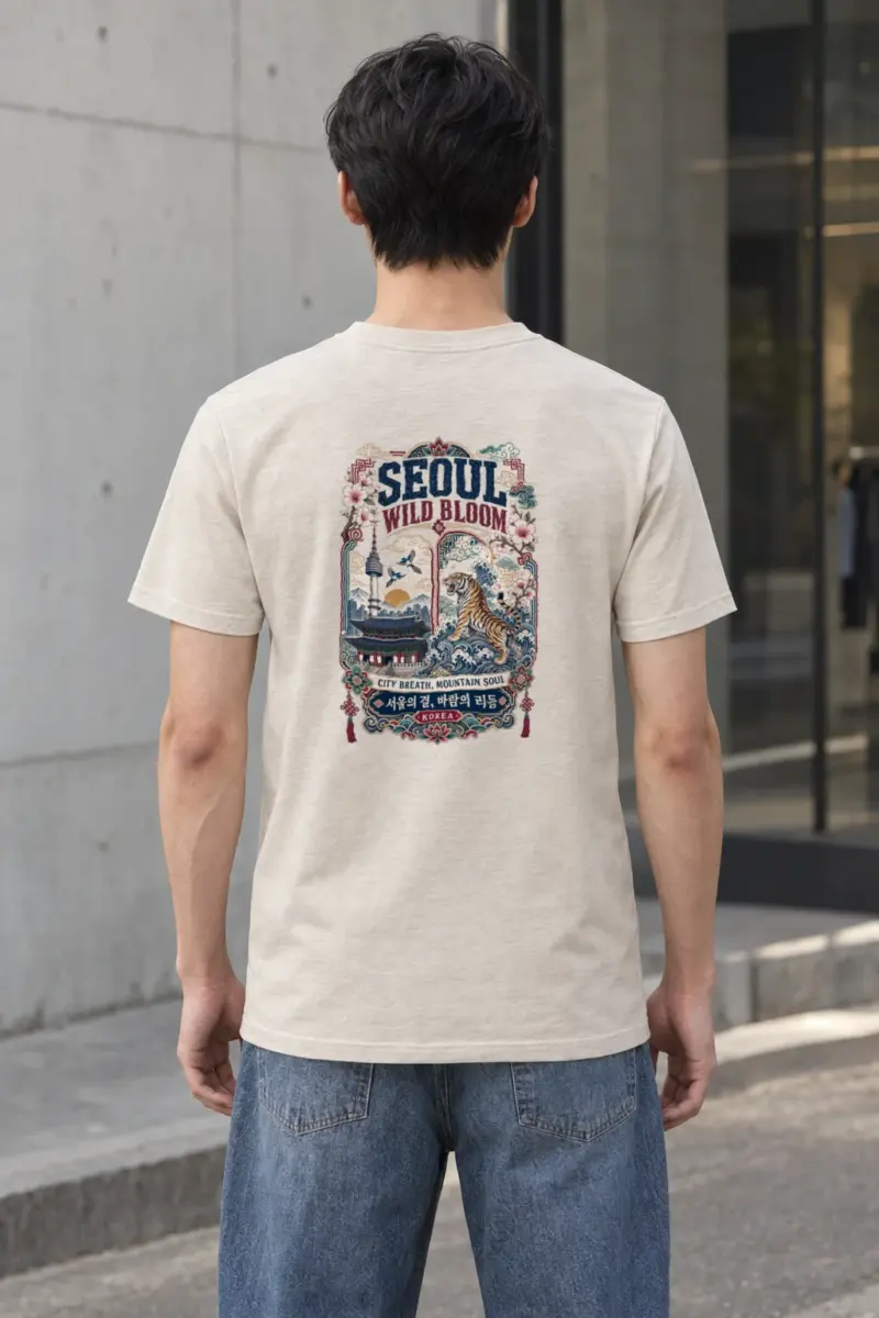 "Tiger City Breath" Heavyweight Unisex Crewneck T-shirt