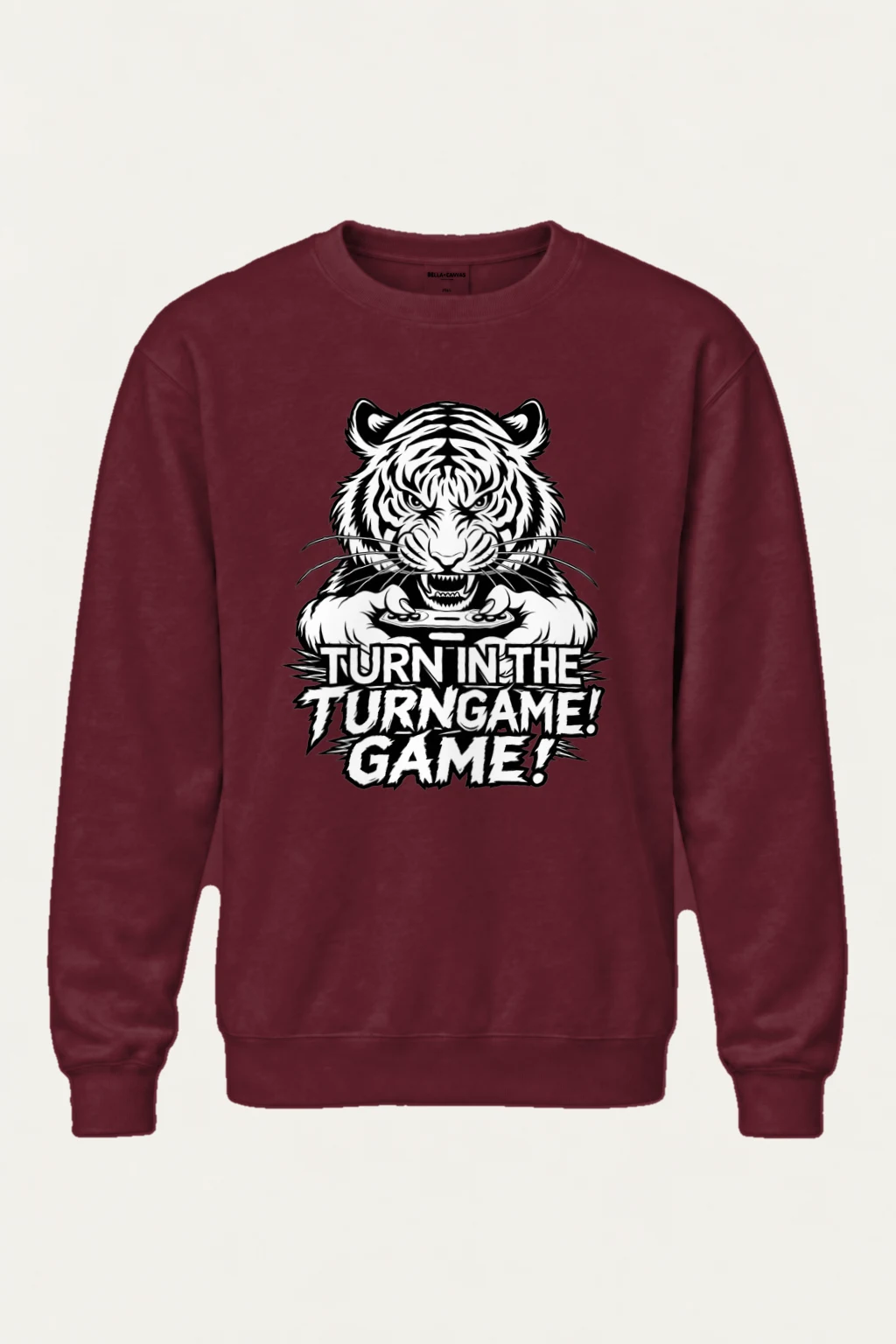 "Tiger Controller Grip" Heavy Blend Unisex Crewneck Sweatshirt | Gildan 18000