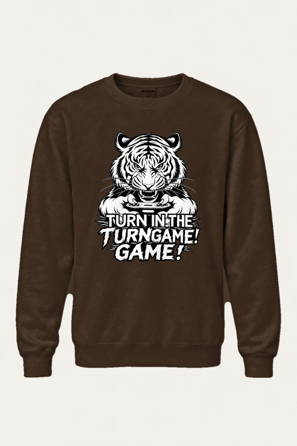 "Tiger Controller Grip" Heavy Blend Unisex Crewneck Sweatshirt | Gildan 18000
