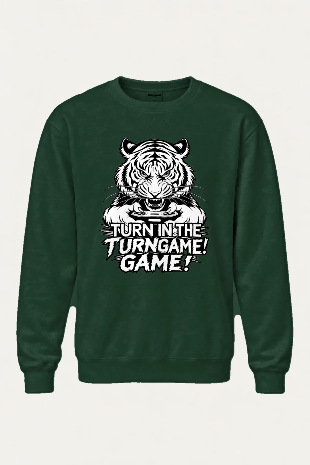 "Tiger Controller Grip" Heavy Blend Unisex Crewneck Sweatshirt | Gildan 18000
