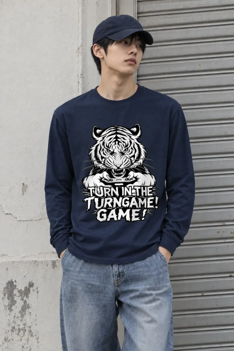 "Tiger Controller Grip" Unisex Longsleeve T-shirt | Gildan 2400