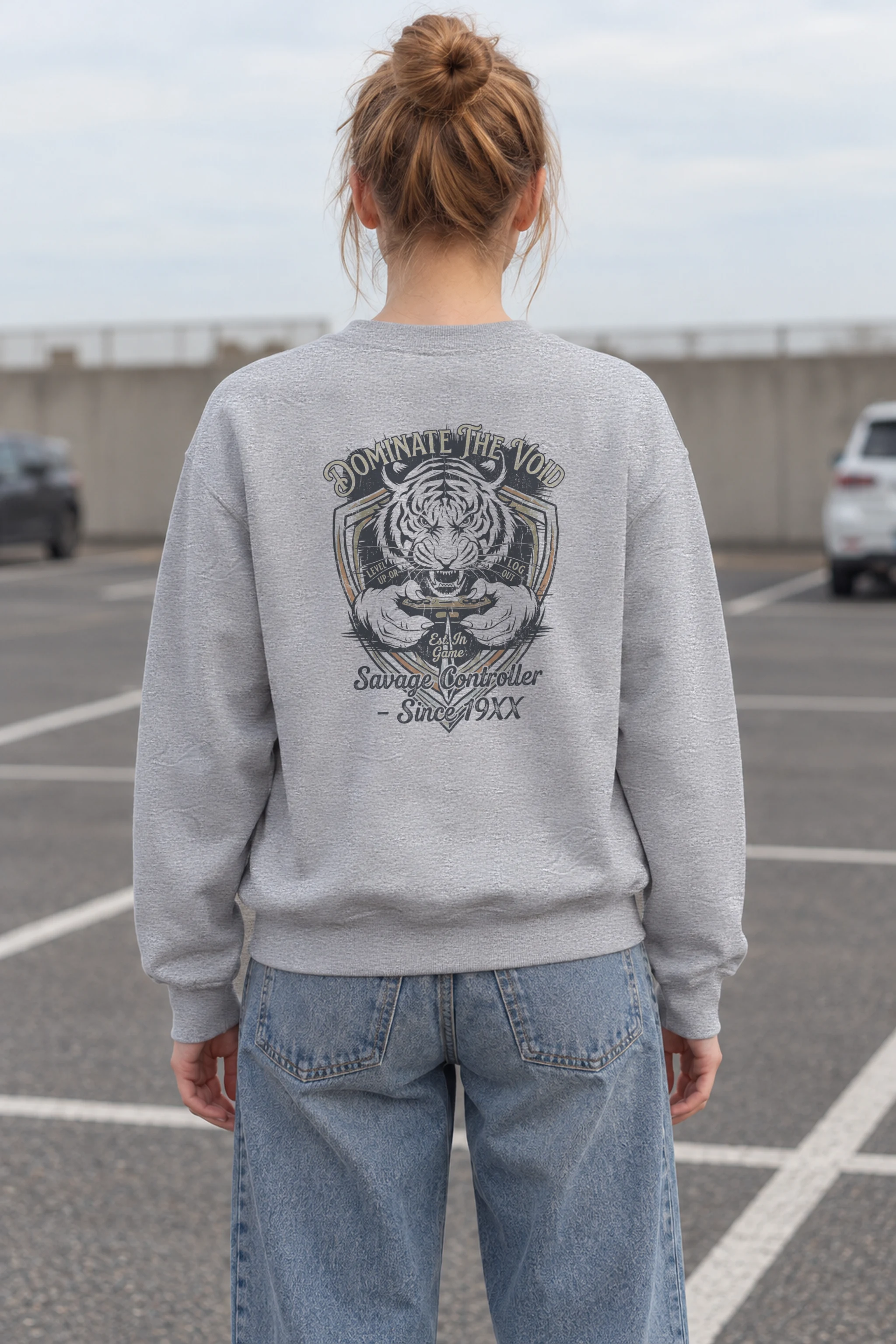"Tiger Controller Shield" 1 Crewneck Sweatshirt